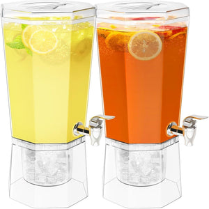 Dispenser Minuman Plastik, CARHOMECROP, 1 Gelen, Bekas Minuman Serba guna, Bebas BPA, Sesuai untuk Majlis Keraian