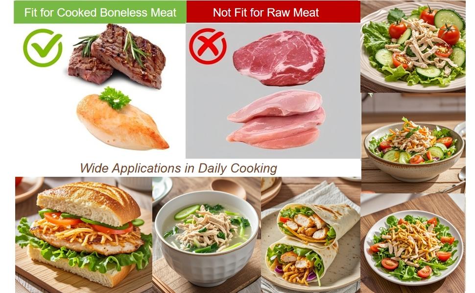 Alat Pencincang Ayam, Pengisar Manual, untuk Daging dan Sayur-sayuran, Bebas BPA, Peti Deposit Keselamatan Mesin Cuci Pinggan, dengan Tapak Anti Gelincir Dapur