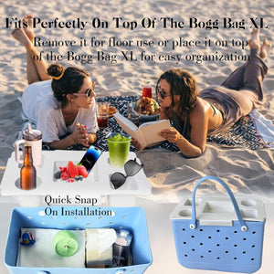 Aksesori Dulang Pemegang Cawan, CARHOMECROP, Tahan Lama, Reka Bentuk Kalis Angin, Sesuai untuk Beg Bogg, Sesuai untuk Aktiviti Pantai dan Luaran