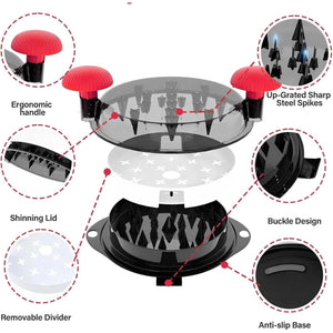 Alat Pencincang Ayam, Pengisar Manual, untuk Daging dan Sayur-sayuran, Bebas BPA, Peti Deposit Keselamatan Mesin Cuci Pinggan, dengan Tapak Anti Gelincir Dapur