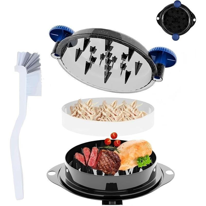 Alat Pencincang Ayam, Pengisar Manual, untuk Daging dan Sayur-sayuran, Bebas BPA, Peti Deposit Keselamatan Mesin Cuci Pinggan, dengan Tapak Anti Gelincir Dapur