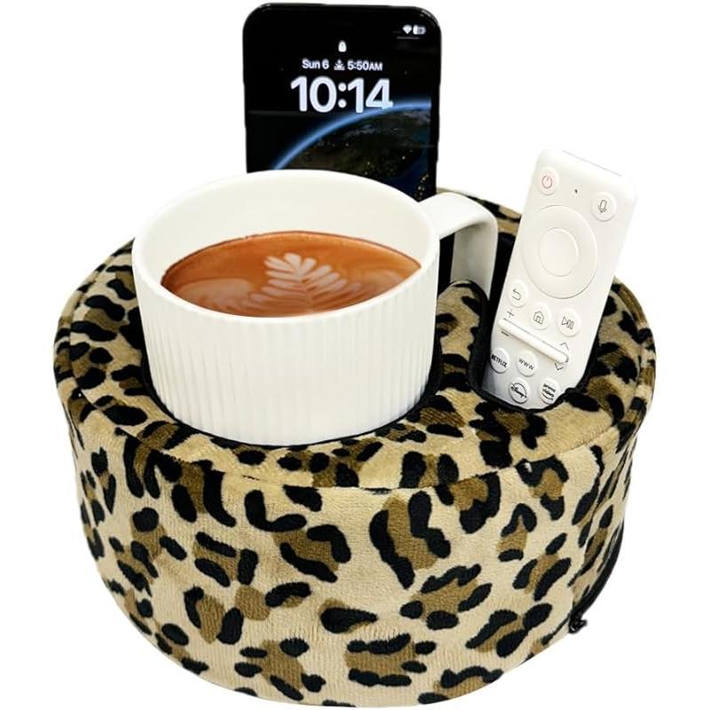 Bantal Pemegang Cawan Sofa, Caddy Serbaguna, Sesuai untuk iPad, Kindle, Alat Kawalan Permainan dan Minuman, Sesuai untuk Sofa, Katil dan Kereta