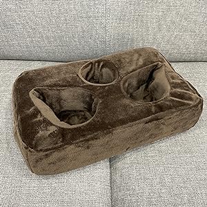 Bantal Pemegang Cawan Sofa, Caddy Serbaguna, Sesuai untuk iPad, Kindle, Alat Kawalan Permainan dan Minuman, Sesuai untuk Sofa, Katil dan Kereta