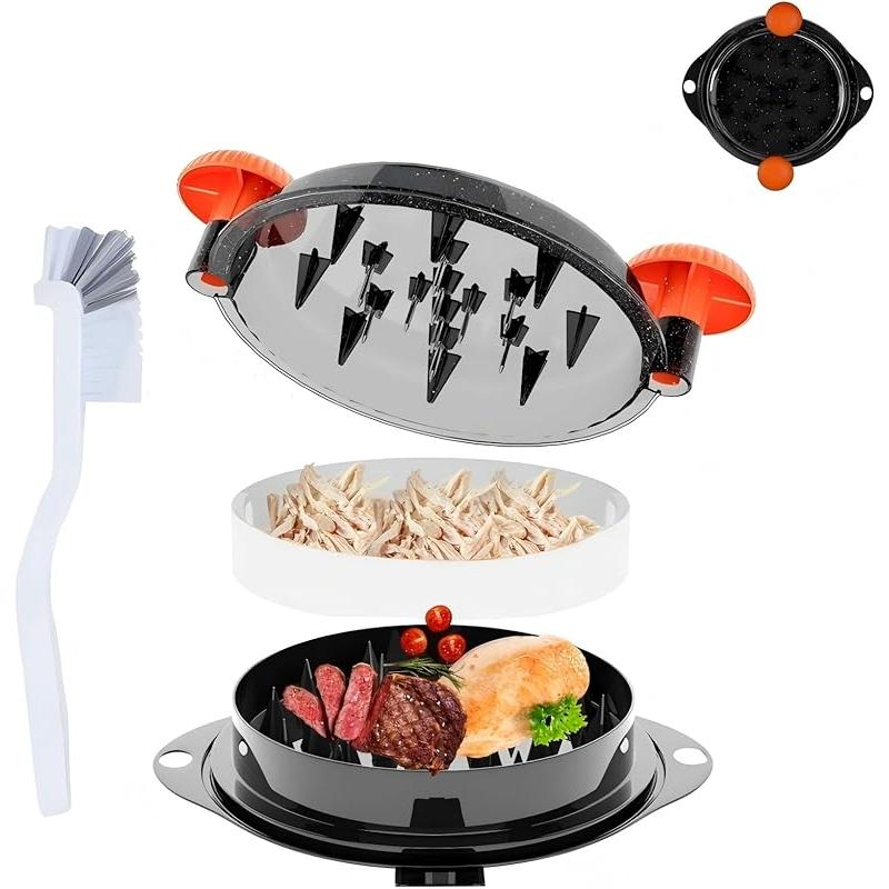Alat Pencincang Ayam, Pengisar Manual, untuk Daging dan Sayur-sayuran, Bebas BPA, Peti Deposit Keselamatan Mesin Cuci Pinggan, dengan Tapak Anti Gelincir Dapur